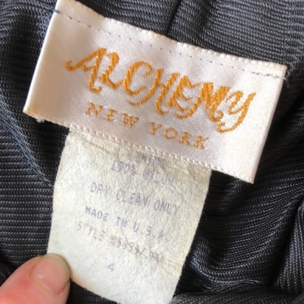 Alchemy New York WOW!! Vintage black maxi dress - Picture 6 of 8